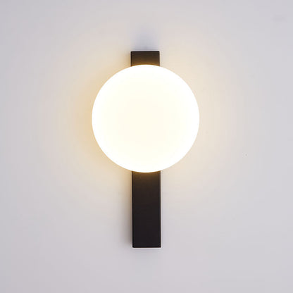 مصباح حائط LED دائري من البلاستيك والحديد بتصميم عصري بسيط لغرفة النوم 