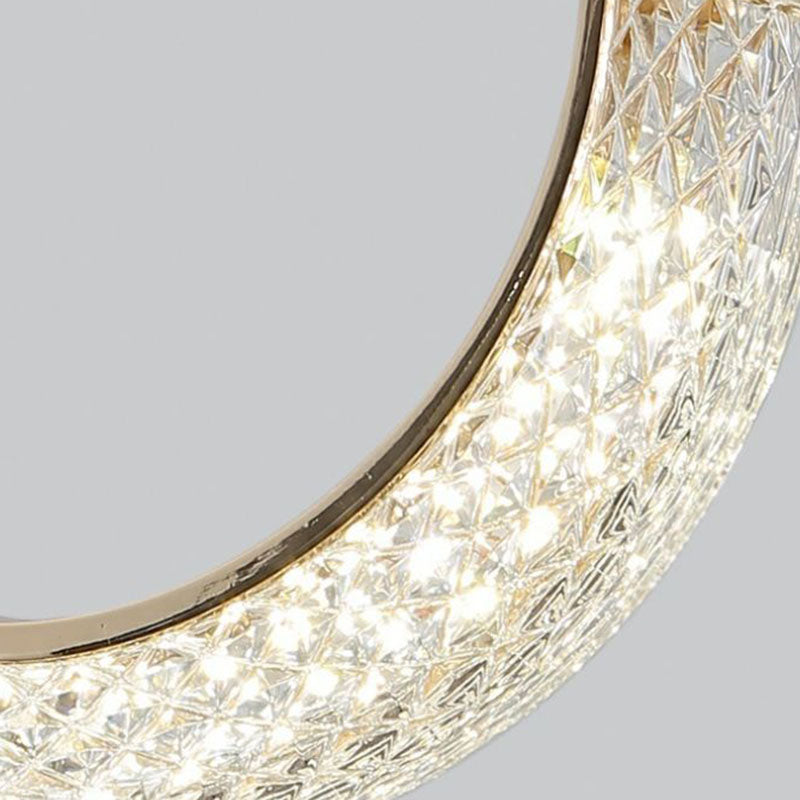 مصباح حائط LED على شكل قمر مصنوع من معدن PVC أكريليك بتصميم عصري بسيط لغرفة النوم 