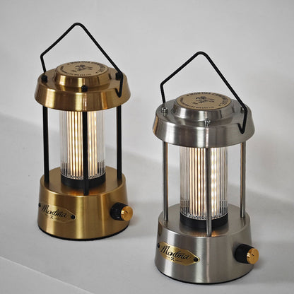 Contemporary Industrial Metal Acrylic Copper Linear USB LED Table Lamp for Home Office