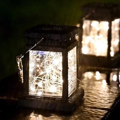 Modern Art Deco Waterproof Solar PC ABS Metal Square LED Landscape Lighting Outdoor Light For Garden