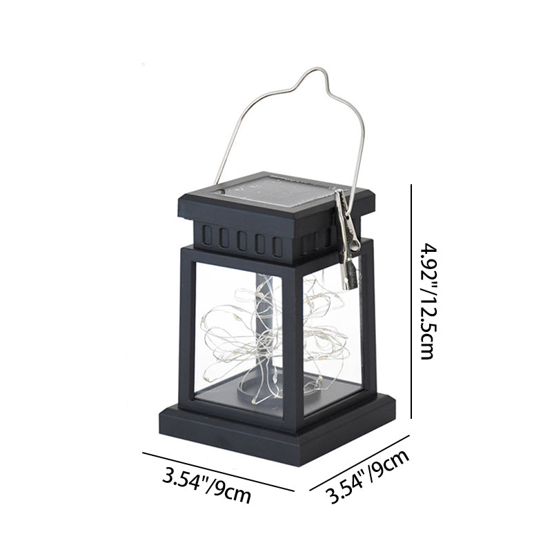 Modern Art Deco Waterproof Solar PC ABS Metal Square LED Landscape Lighting Outdoor Light For Garden