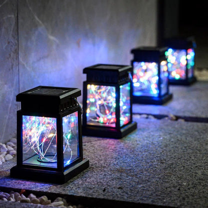 Modern Art Deco Waterproof Solar PC ABS Metal Square LED Landscape Lighting Outdoor Light For Garden