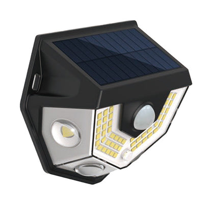 Modern Art Deco Waterproof Solar ABS PC Semicircle LED Wall Sconce Lamp for Outdoor Patio