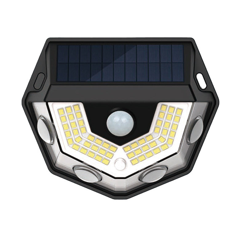 Modern Art Deco Waterproof Solar ABS PC Semicircle LED Wall Sconce Lamp for Outdoor Patio