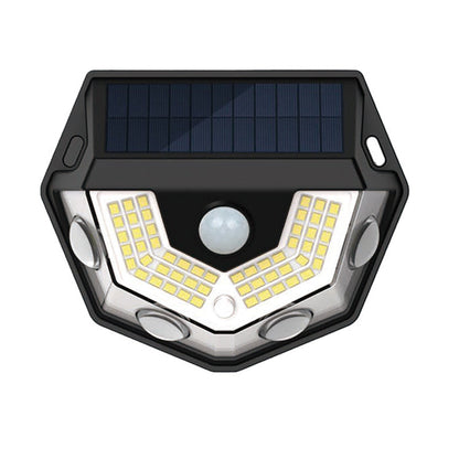 Modern Art Deco Waterproof Solar ABS PC Semicircle LED Wall Sconce Lamp for Outdoor Patio