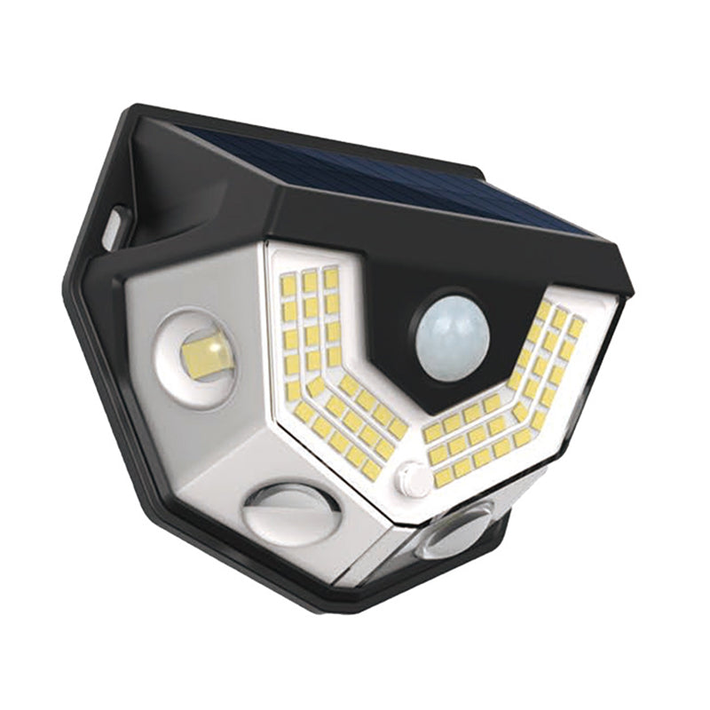Modern Art Deco Waterproof Solar ABS PC Semicircle LED Wall Sconce Lamp for Outdoor Patio