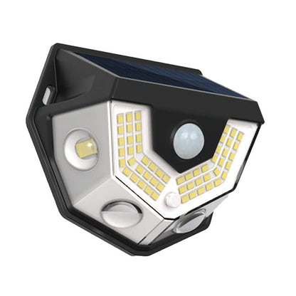 Modern Art Deco Waterproof Solar ABS PC Semicircle LED Wall Sconce Lamp for Outdoor Patio