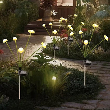 Modern Art Deco Waterproof Solar Stainless Steel ABS Silicone Jellyfish LED Landscape Lighting Outdoor Light For Outdoor Patio