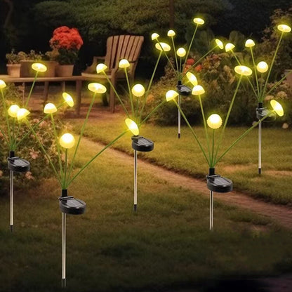 Modern Art Deco Waterproof Solar Stainless Steel ABS Silicone Jellyfish LED Landscape Lighting Outdoor Light For Outdoor Patio