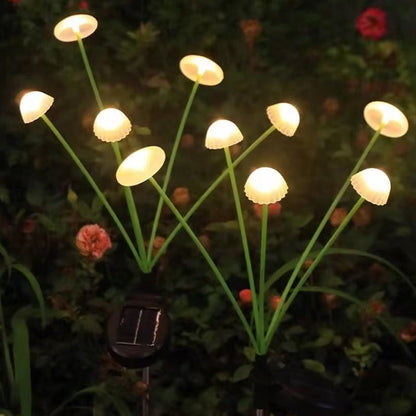 Modern Art Deco Waterproof Solar Stainless Steel ABS Silicone Jellyfish LED Landscape Lighting Outdoor Light For Outdoor Patio