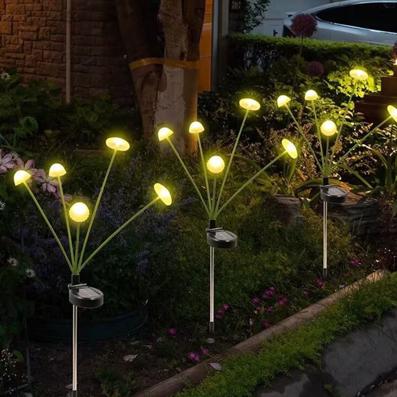 Modern Art Deco Waterproof Solar Stainless Steel ABS Silicone Jellyfish LED Landscape Lighting Outdoor Light For Outdoor Patio