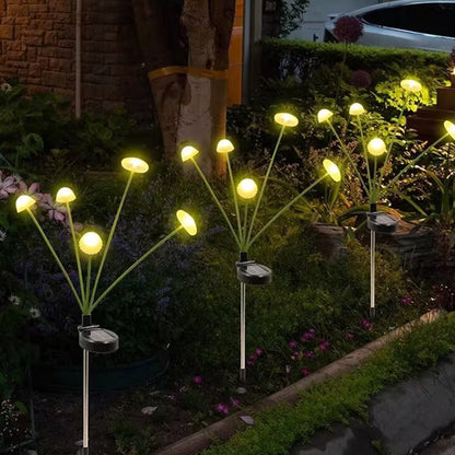 Modern Art Deco Waterproof Solar Stainless Steel ABS Silicone Jellyfish LED Landscape Lighting Outdoor Light For Outdoor Patio