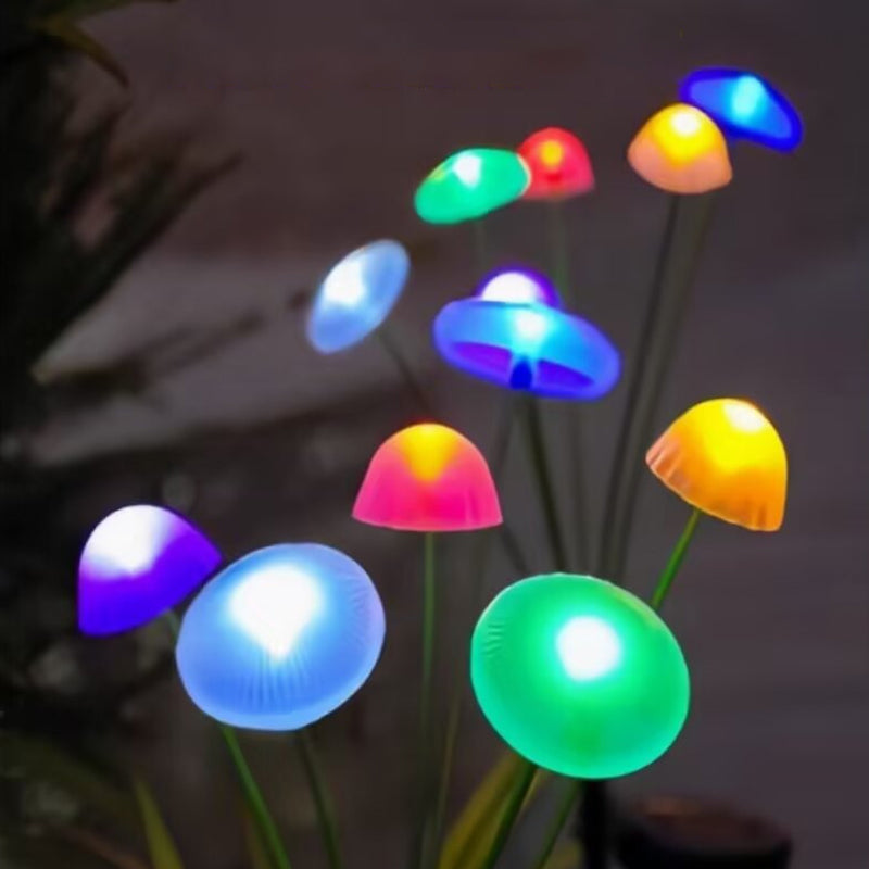 Modern Art Deco Waterproof Solar Stainless Steel ABS Silicone Jellyfish LED Landscape Lighting Outdoor Light For Outdoor Patio