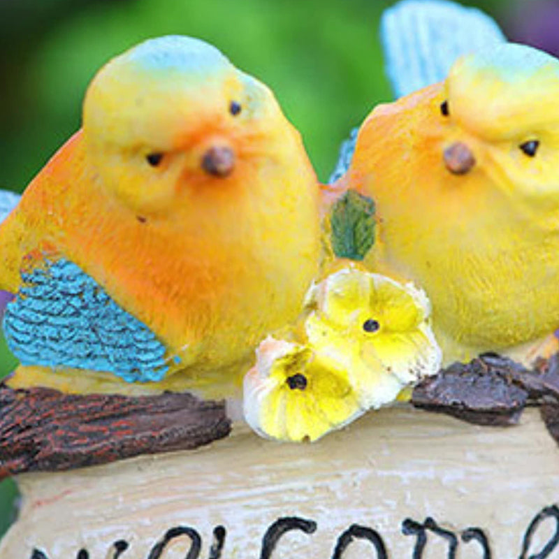 Modern Art Deco Waterproof Solar PP Resin Bird Decorative LED Landscape Lighting Outdoor Light For Garden