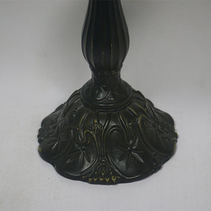 Contemporary Tiffany Resin Metal Glass Umbrella Shape 1-Light Table Lamp For Bedroom