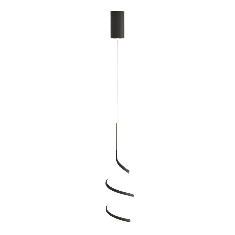 Modern Minimalist Aluminum Iron Square LED Pendant Light For Bedroom