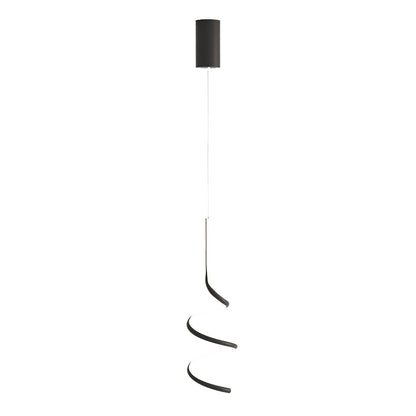 Modern Minimalist Aluminum Iron Square LED Pendant Light For Bedroom