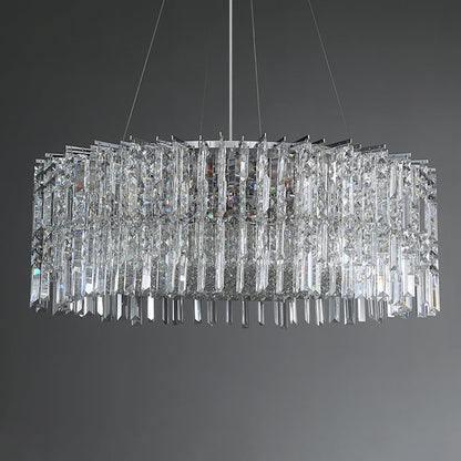 Modern Luxury Iron Crystal Round 10/12/14 Light Chandelier For Bedroom