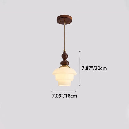 Traditional French Oak Copper Glass Round 1/3/6/8 Light Chandelier For Living Room