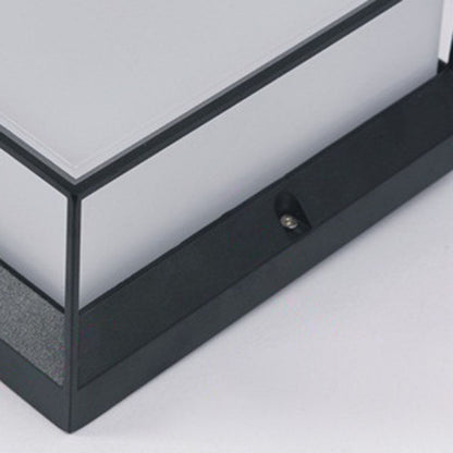 Modern Art Deco Waterproof Aluminum Glass Square 1/2 Light Landscape Lighting Outdoor Light For Outdoor Patio