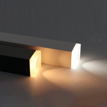 Modern Minimalist Aluminum Glass Linear LED Pendant Light For Living Room