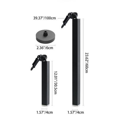 Modern Minimalist Aluminum Glass Linear LED Pendant Light For Living Room