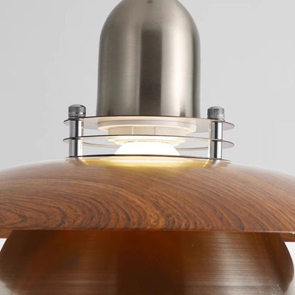 Traditional Japanese Iron ABS Flying Saucer Round 1/2/3 Light Chandelier For Dining Room