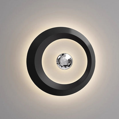 Modern Minimalist Iron Acrylic Round LED Flush Mount Ceiling Light For Bedroom