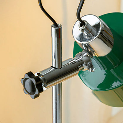 Contemporary Retro Iron Aluminum Round 1-Light Table Lamp For Living Room