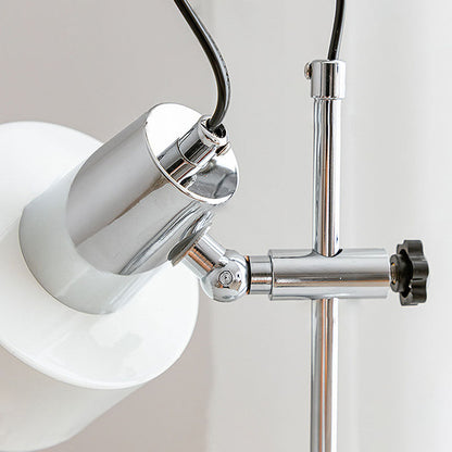 Contemporary Retro Iron Aluminum Round 1-Light Table Lamp For Living Room