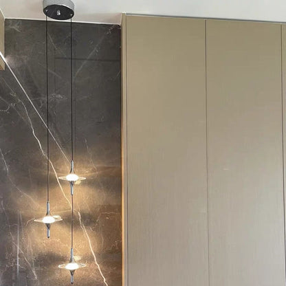 Modern Luxury Aluminum Crystal Star LED Chandelier For Bedroom