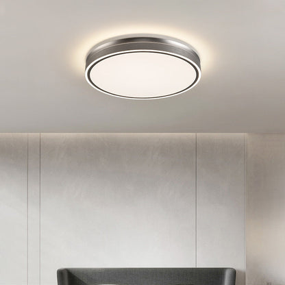 Modern Minimalist Aluminum Iron Acrylic Round Square Rectangle LED Flush Mount Ceiling Light For Living Room