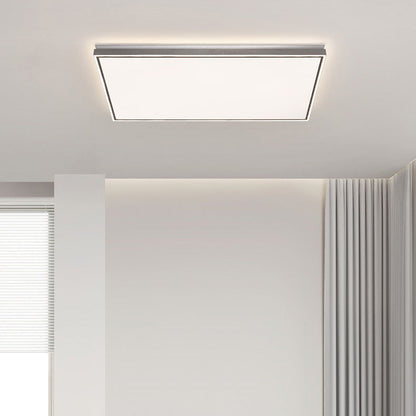 Modern Minimalist Aluminum Iron Acrylic Round Square Rectangle LED Flush Mount Ceiling Light For Living Room