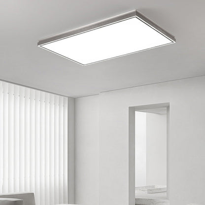 Modern Minimalist Aluminum Iron Acrylic Round Square Rectangle LED Flush Mount Ceiling Light For Living Room