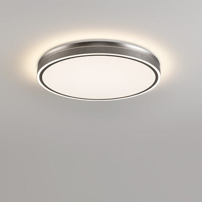 Modern Minimalist Aluminum Iron Acrylic Round Square Rectangle LED Flush Mount Ceiling Light For Living Room