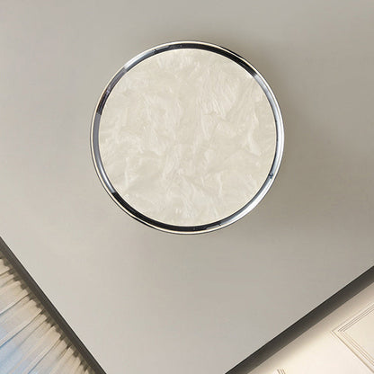 Modern Minimalist Aluminum Acrylic Round LED Flush Mount Ceiling Light For Bedroom