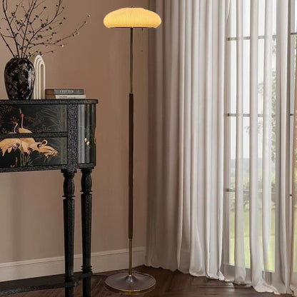 Modern Minimalist Iron Glass Lantern LED Standing Floor Lamp For Bedroom