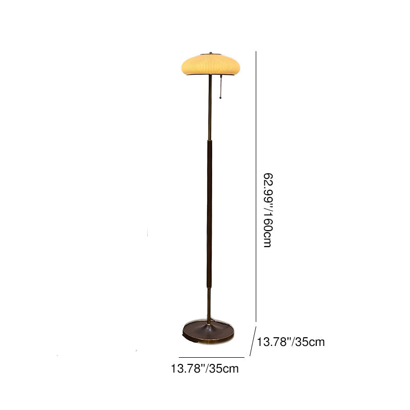 Modern Minimalist Iron Glass Lantern LED Standing Floor Lamp For Bedroom