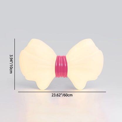 Modern Art Deco Butterfly Bow PE Iron LED Flush Mount Ceiling Light For Living Room
