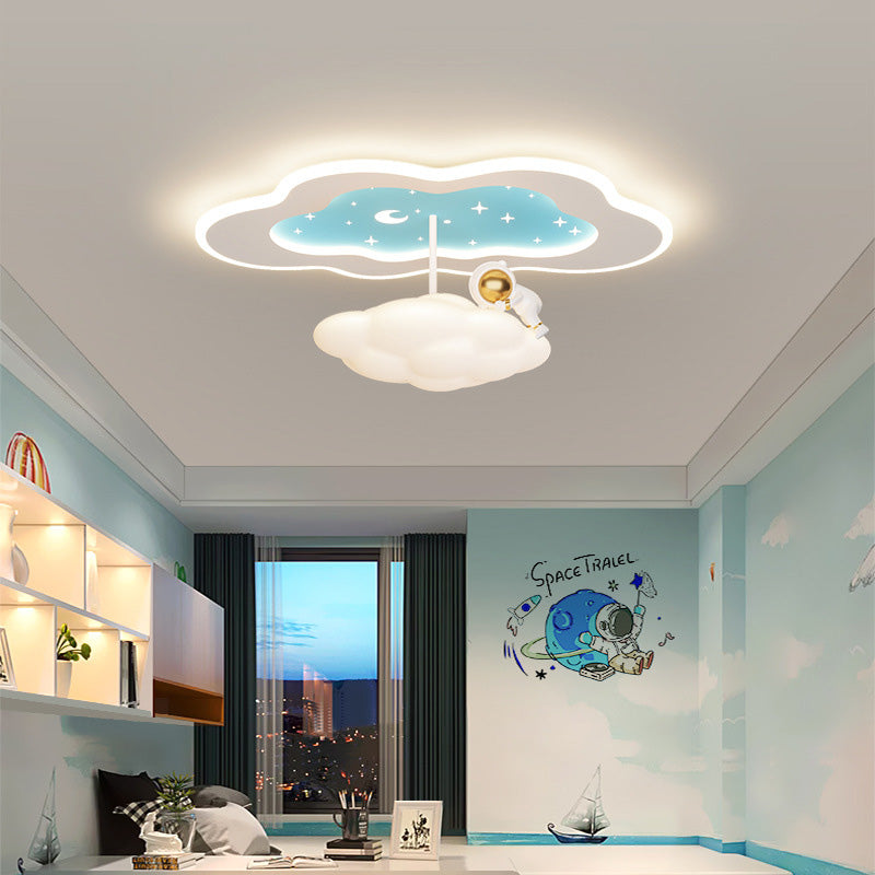 モダンアールデコ調 宇宙 ランド バタフライ クラウド バルーン PE アクリル アイアン LED フラッシュマウント シーリングライト 寝室用