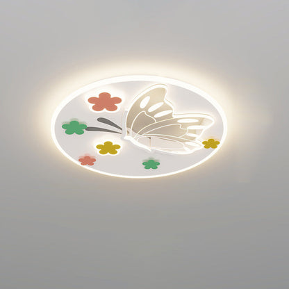 モダンアールデコ調 宇宙 ランド バタフライ クラウド バルーン PE アクリル アイアン LED フラッシュマウント シーリングライト 寝室用