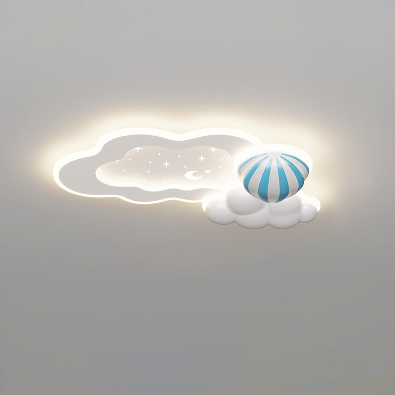 モダンアールデコ調 宇宙 ランド バタフライ クラウド バルーン PE アクリル アイアン LED フラッシュマウント シーリングライト 寝室用