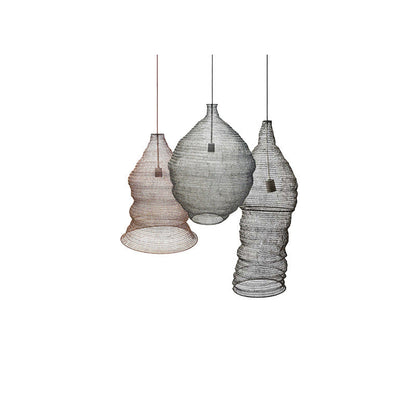Contemporary Creative Irregular Round Iron 1-Light Pendant Light For Living Room