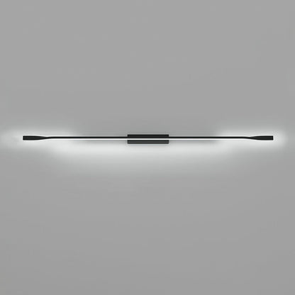 Modern Minimalist One Long Silicone Iron Aluminum LED Wall Sconce Lamp For Living Room