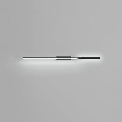 Modern Minimalist One Long Silicone Iron Aluminum LED Wall Sconce Lamp For Living Room