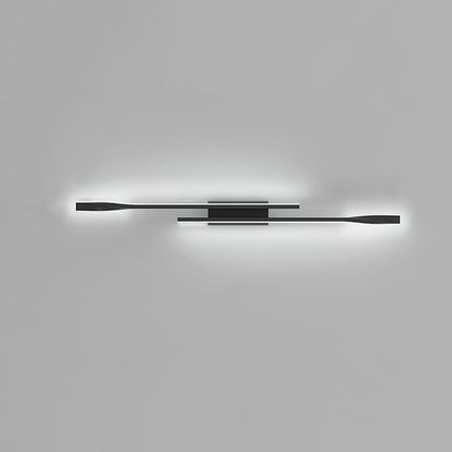 Modern Minimalist Rectangular Silicone Hardware LED Wall Sconce Lamp For Living Room