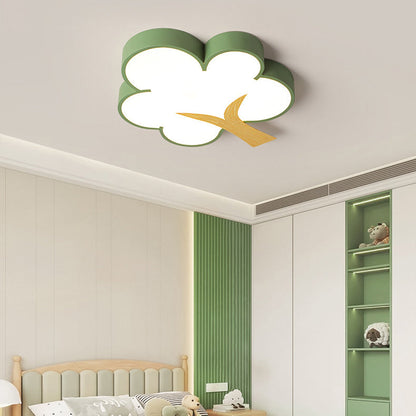 Modern Art Deco Tree Shape Light Guide Plate Iron LED Flush Mount Ceiling Light For Bedroom