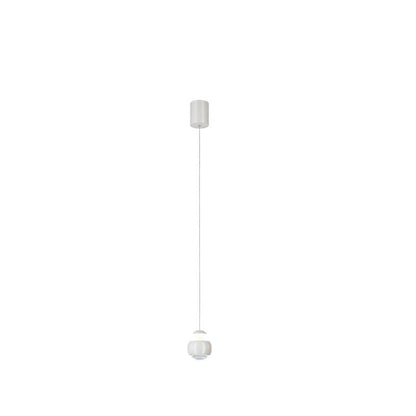 Modern Minimalist Liftable Orb Acrylic Iron LED Pendant Light For Living Room