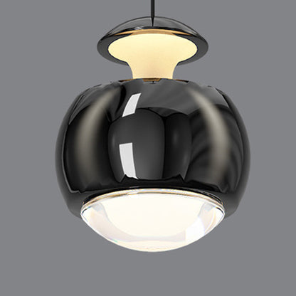 Modern Minimalist Liftable Orb Acrylic Iron LED Pendant Light For Living Room