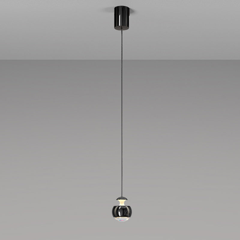 Modern Minimalist Liftable Orb Acrylic Iron LED Pendant Light For Living Room